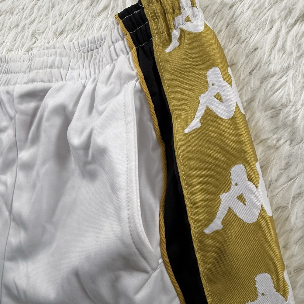 Kappa Sweatpants Men Medium Gold Logo Jogger Fit Streetwear Casual Athletic Pant - Picture 9 of 16